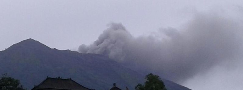 Eruption at Agung volcano, Bali, Aviation Color Code raised to Orange