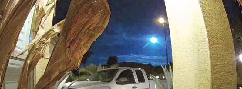 Very bright fireball explodes over Arizona, 4th major fireball within 10 hours
