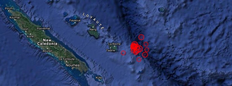 Strong aftershocks shaking Loyalty Islands, New Caledonia after shallow M7.0