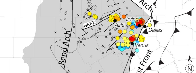 North Texas earthquakes occurring on faults not active for 300 million years
