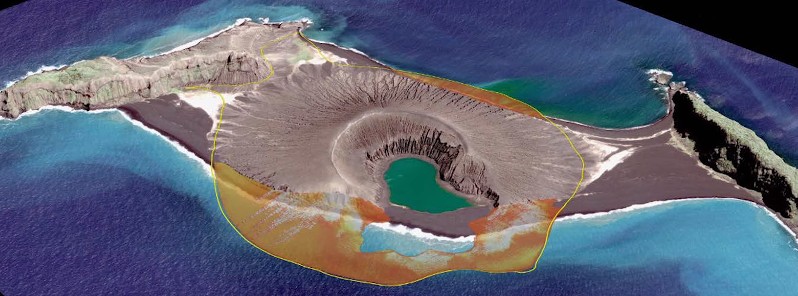 New timelapse of Hunga Tonga-Hunga Ha’apai volcanic island forming