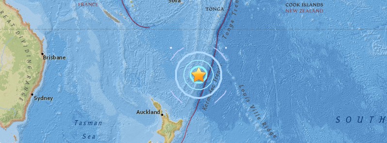 Strong and shallow M6.2 earthquake hits Kermadec Islands