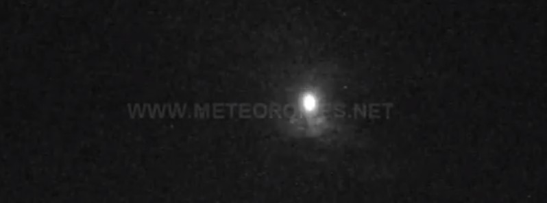 Christmas star: Beautiful slow-moving meteor recorded over the Mediterranean Sea