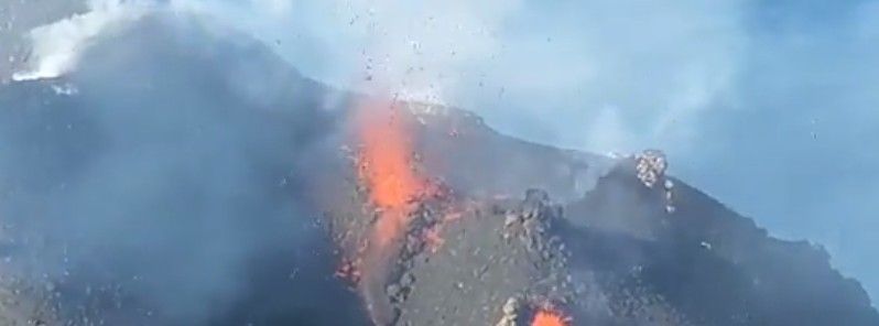 Strong explosions, lava overflow from Stromboli’s NE crater, Italy