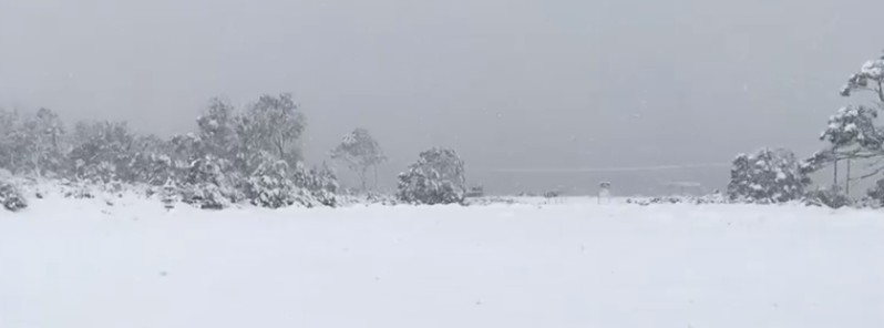 Summer snow, heavy rain after record-breaking heatwave hits Tasmania