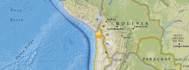 M6.3 earthquake hits Chile at intermediate depth, very strong shaking in Arica