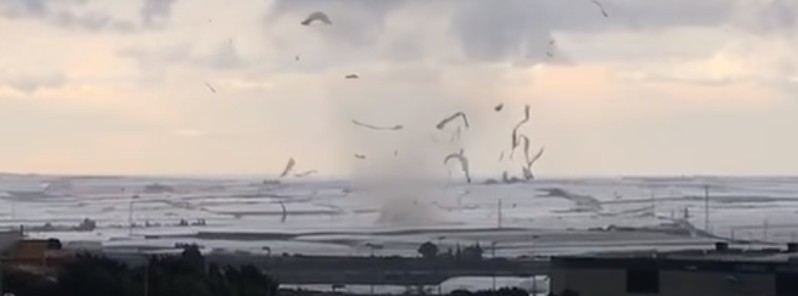 Tornado hits Almeria, Spain, damaging 150 ha (370 acres) of greenhouses