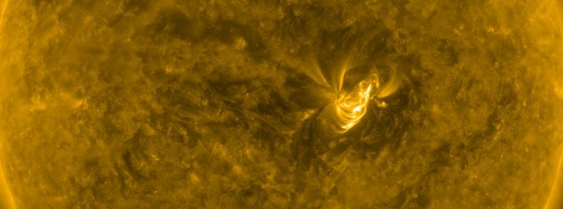 Long-duration C1.5 solar flare produced Earth-directed CME