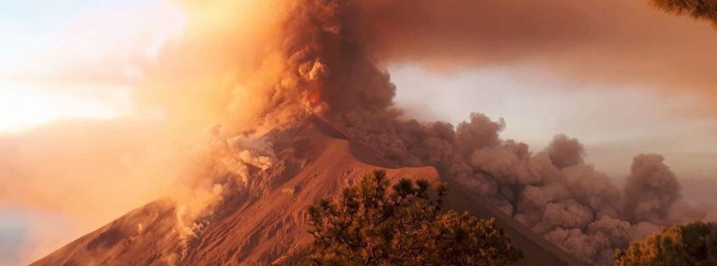 Eruption of Fuego volcano forces school closures, Orange Alert issued