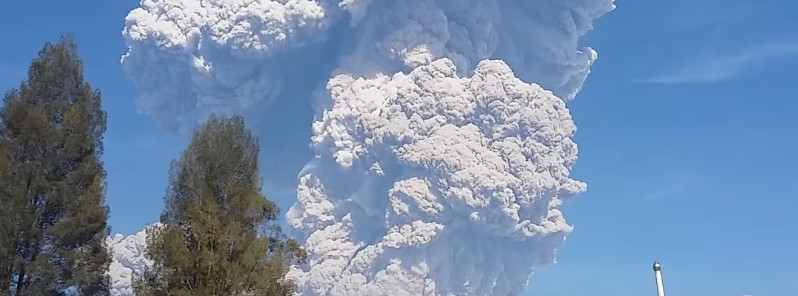 Massive eruption at Sinabung volcano, ash to 16.7 km (55 000 feet) a.s.l.