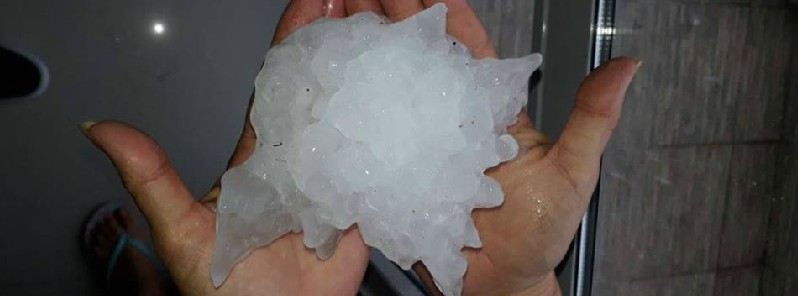 Unofficial world record for largest hailstone set on February 8 – 23 cm (9 inches) in Cordoba, Argentina