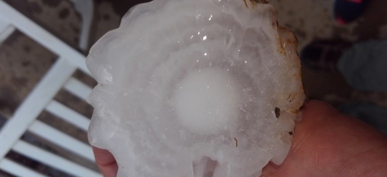 Sunday’s hailstorm in Bastrop County, TX was historic
