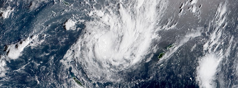 Tropical Cyclone “Hola” crossing Vanuatu before turning toward Loyalty Islands