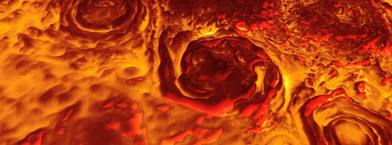 3D infrared animation of Jupiter’s north pole