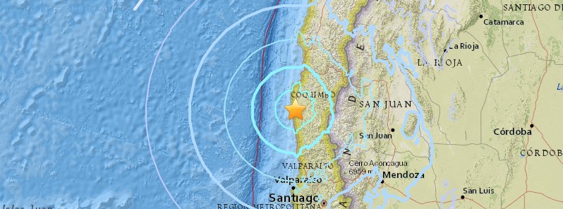 Strong M6.2 earthquake hits Coquimbo, Chile