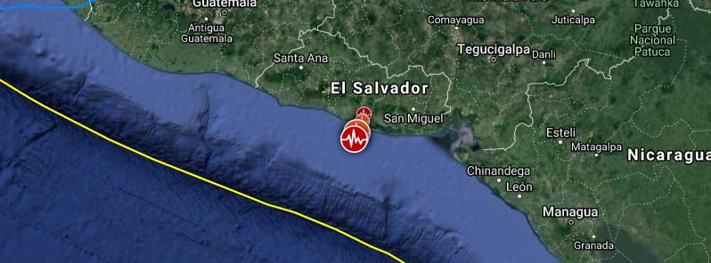 Shallow M5.9 earthquake, 9 aftershocks hit El Salvador