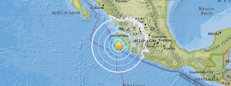 Strong and shallow M6.0 earthquake hits near the coast of Jalisco, Mexico