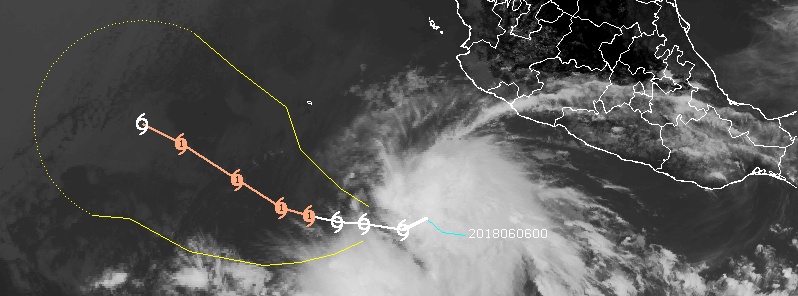 Tropical Storm “Aletta” forms as the first named storm of the 2018 East Pacific hurricane season