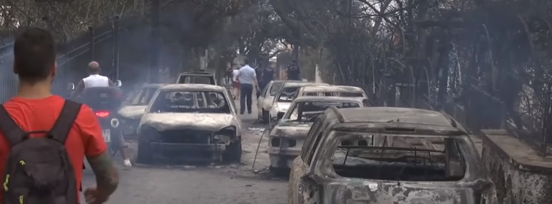 At least 80 killed as major wildfires destroy hundreds of homes and vehicles in Attica, Greece