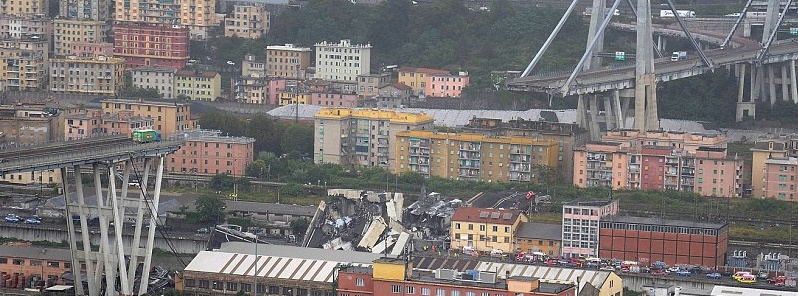 More than 35 killed as highway bridge collapses during fierce storm in Genoa, Italy