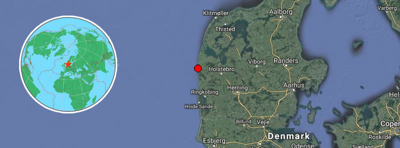 Rare earthquake hits West Jutland, Denmark