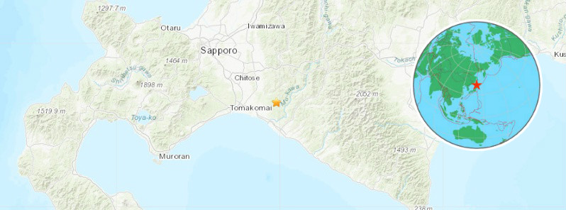 Very strong and shallow M6.7 earthquake hits Hokkaido, Japan