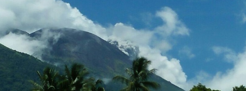 Phreatic eruption at Mount Gamalama, Indonesia