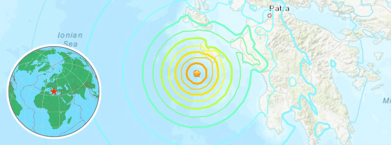Strong and shallow M6.8 earthquake hits near Zakynthos, Greece, strong aftershocks