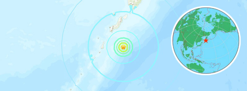 Strong and shallow M6.5 earthquake near Kuril Islands, Russia