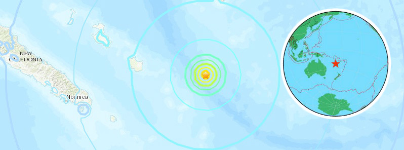 Series of strong earthquakes near Loyalty Islands, New Caledonia