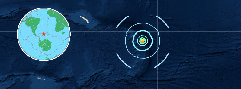 Shallow M6.4 earthquake hits near Visokoi Island, South Georgia and the South Sandwich Islands