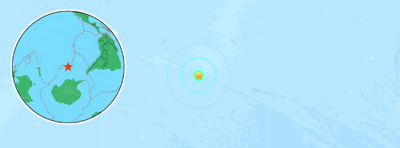 Shallow M6.3 earthquake hits Southern East Pacific Rise