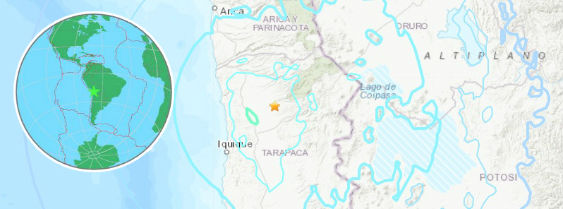 Strong M6.2 earthquake hits Tarapaca, Chile