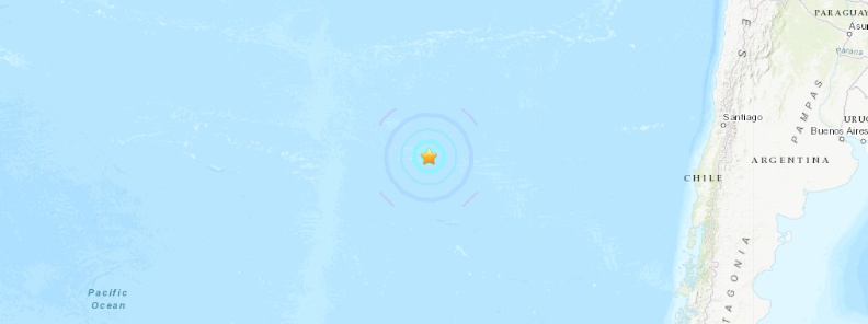 Strong and shallow M6.3 earthquake southeast of Easter Island