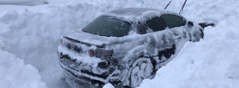 Extreme cold, Akureyri receives 105 cm (3.4 ft) of snow in 24 hours, Iceland