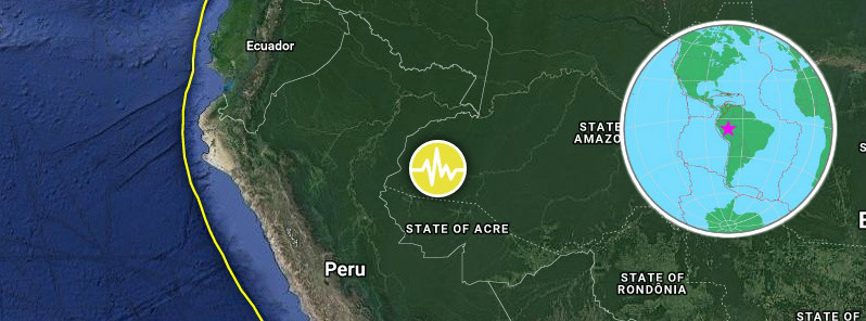 Deep M6.8 earthquake hits Acre, Brazil