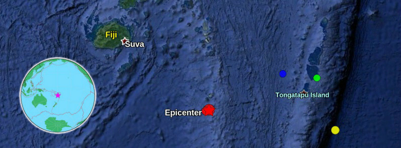 Deep M6.2 earthquake hits near Ndoi Island, Fiji