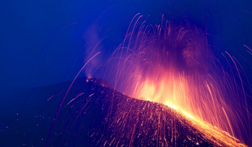 High level of activity at Stromboli volcano, Italy