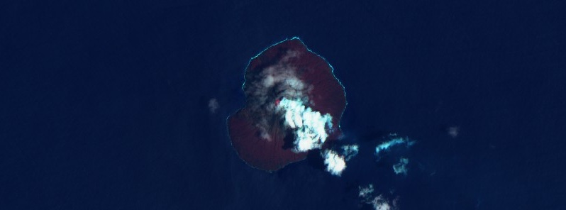 Thermal anomaly, steam emissions observed at Tinakula volcano, Solomon Islands