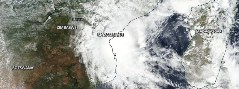 Tropical Cyclone “Desmond” making landfall in Mozambique