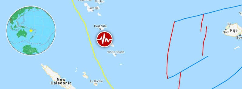 M6.0 earthquake hits near Isangel, Vanuatu