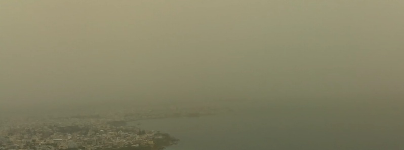Large amounts of African dust pushed into Greece and Canary Islands