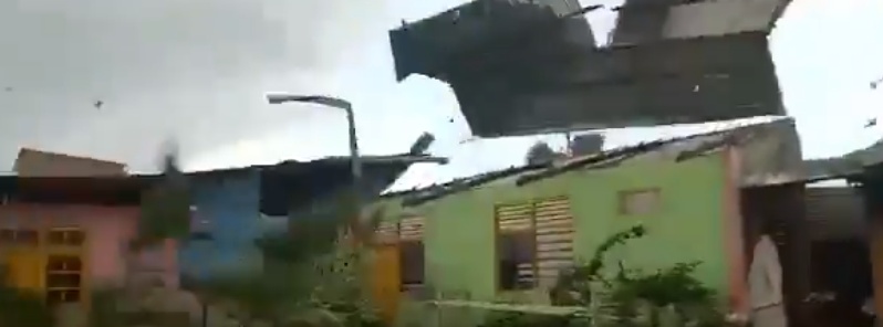 Dozens of homes damaged after tornado hits Kupang, East Nusa Tenggara, Indonesia