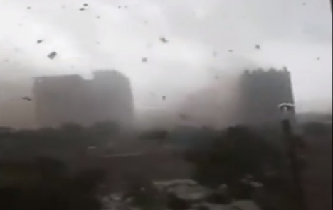 Tornado hits Faridabad, intense hailstorm Delhi-NCR, India