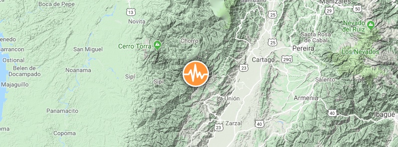 Strong M6.1 earthquake hits El Dovio at intermediate depth, Colombia