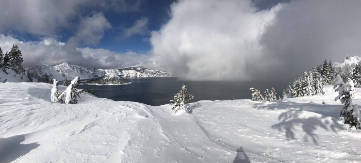 Crater Lake National Park’s 7th biggest February snowfall since 1931, Oregon