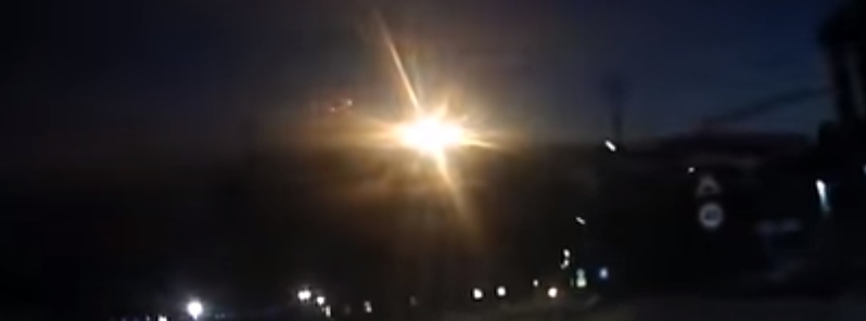 Bright green fireball recorded over Krasnoyarsk, Russia