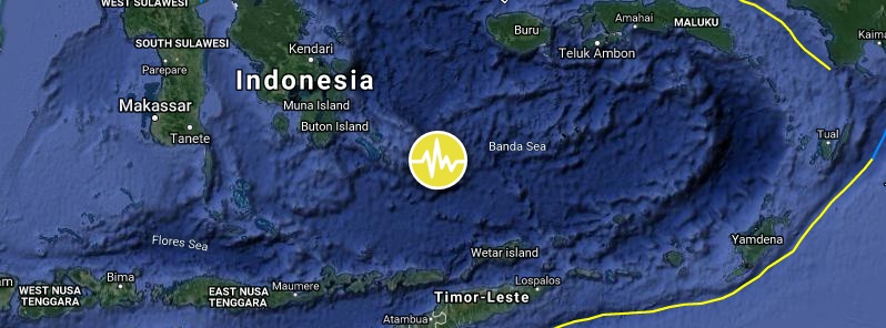 Deep M6.3 earthquake hits Banda Sea, Indonesia