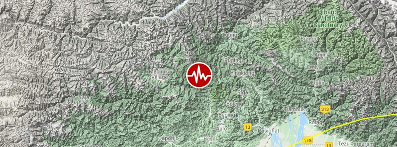 Strong and shallow M5.9 earthquake hits Arunachal Pradesh, India
