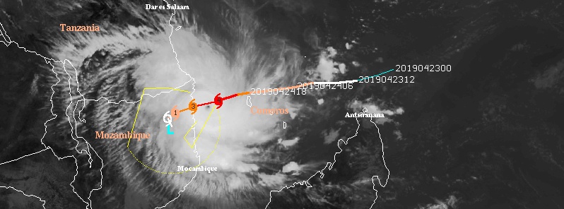 Extremely dangerous Tropical Cyclone “Kenneth” about to make landfall in Mozambique